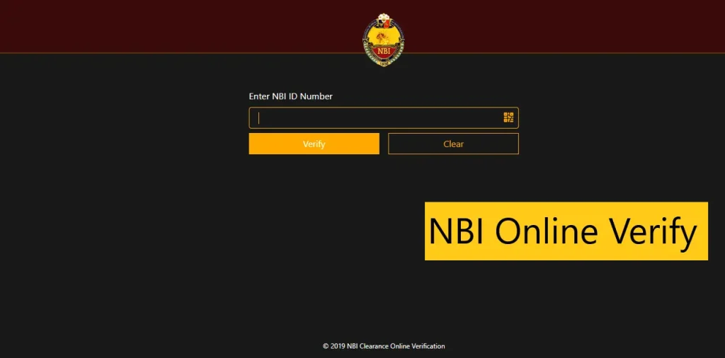 Nbi Clearance online Verify