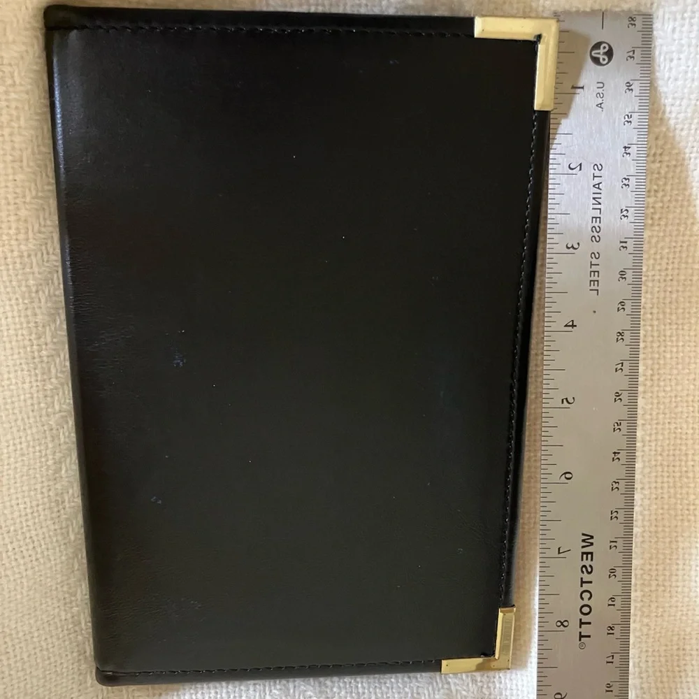 Stafford Small Black Notepad Portfolio