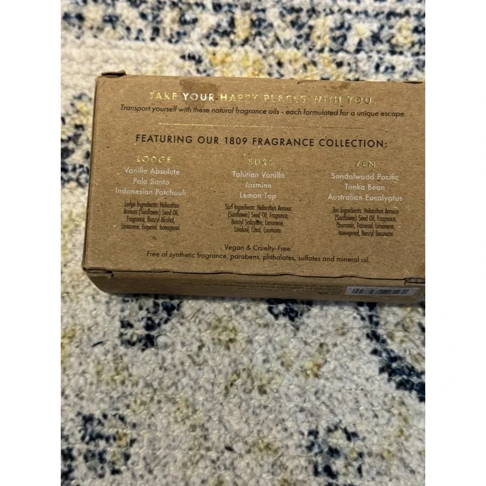 Free People Fragrance Rollerball Collection Lodge Surf Zen New In Box