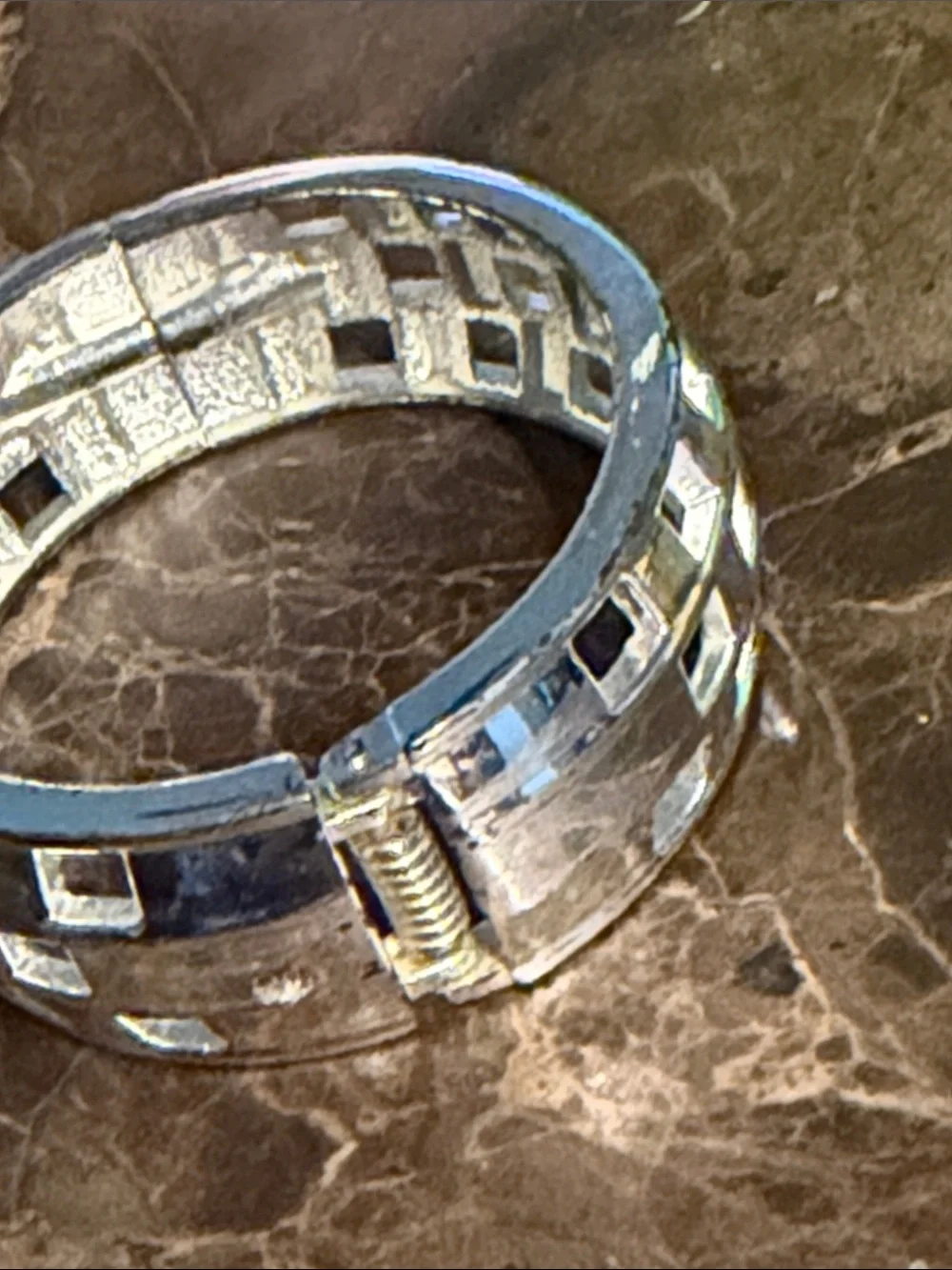 Clamper cuff hinged new chrome squares