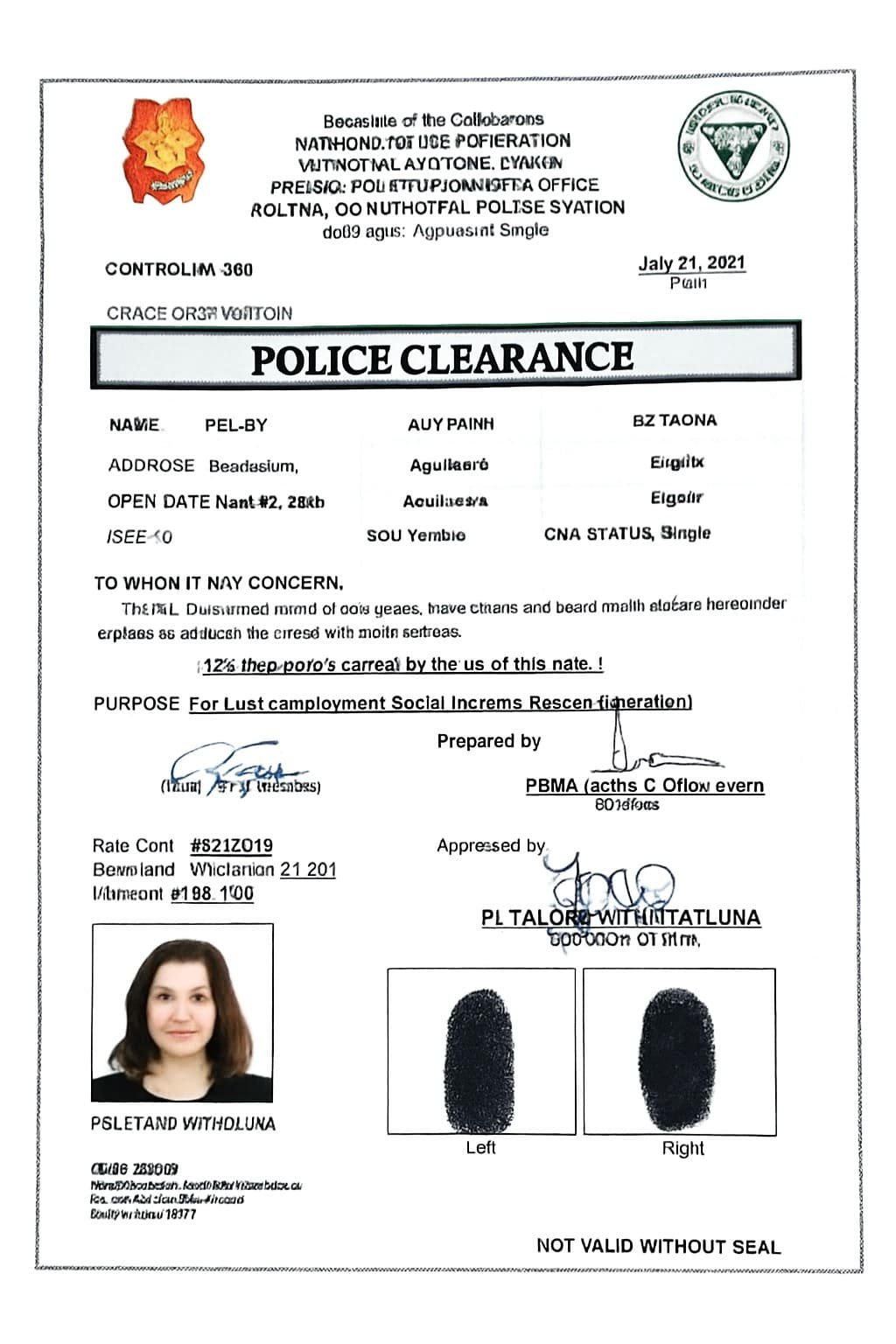 Police Clearance Sample Format And Example 2026 Police Clearance Sample Format And Example 2026